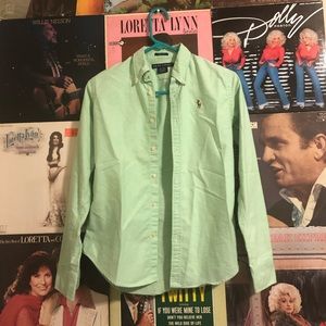 Lime Green Ralph Lauren Button Down Size 0